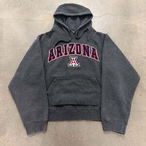Arizona Wildcats Hoodie Colosseum Grey Spell Out NCAA College Vintage